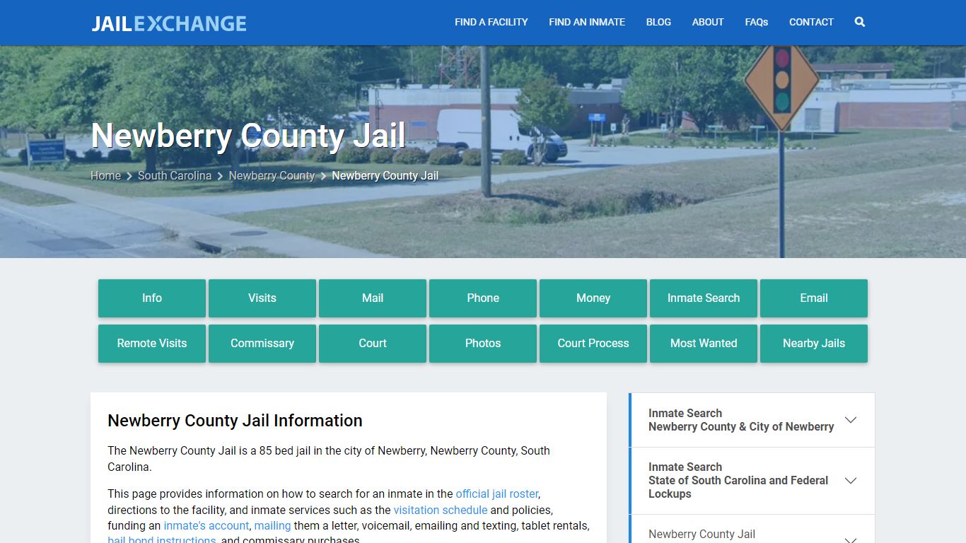 Newberry County Jail, SC Inmate Search, Information